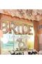 Rose Gold Color Bride Text Large Size Foil Balloon Set (Bachelorette Party Bride To Be Concept)