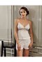 190 Six-Piece Combed Cotton Nightgown - Dressing Gown Set Ecru - 4