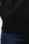 Wool Full Fisherman Sweater - Black - 6