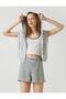 2Yal28203Ok Normal Waist Gray Women's Shorts - 5