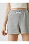 2Yal28203Ok Normal Waist Gray Women's Shorts - 6
