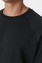 Siyah Oversize/Geniş Kesim İçi Polar/Sıcak Tutan Reglan Kol Sweatshirt TMNAW23SW00190 - 8