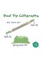 قلم الخط ذو الطرفين 2 مم + 5 مم 047 أخضر ربيعي - 3