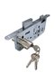Kale 152 Rp Standard Cylinder Circle Lock with Rosette Hole Oval Chrome 18 Mm Adjustable (45mm-68mm) - 3