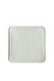 Square Coaster White Color Faux Leather Coaster (1 Piece)