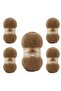 حبل محبوك يدويًا من Ayzen Home Angora Gold، عبوة من 5 قطع