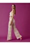 Knit Detailed Wide Leg Trousers - 2