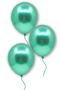 Green Color Chrome Balloon 10 Pieces 30 Cm Very Shiny Vivid Party Safari Animals Birthday Balloon - 3