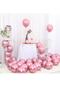 Pink Colored Chrome Balloon 50 Pieces 30 Cm Incredibly Shiny Mirrored Color Vivid Birthday Party Balloon - 5