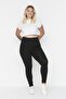 Black-Brown 2-Pack High-Waist Knitted Plus Size Leggings TBBSS22TA0057 - 9
