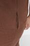 Kahverengi Fitilli V Yaka Capri Boy Örme Pijama Takımı TBBSS22PT0237 - 5