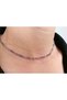 Amethyst Necklace 2 Mm Facet Cut - 2