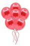 Red Colored Chrome Balloon 10 Pieces 30 Cm Incredibly Shiny Mirrored Color Vivid Birthday Party Balloon - 2