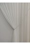 Rain Patterned Fine Linen Textured 1-2 Sparse Pleated Rope Double Breasted Tulle Curtain - 4