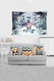 Multicolor Yoga Master Patterned Stain Resistant Velvet Fabric Wall Covering Wall Carpet Tapestry