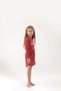6644- Girl's Dress Nightgown Red - 2