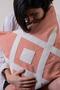 Special Design Orange Cotton Fabric with Punch Embroidery Throw Pillow Cover 43x43 Cm - 3