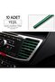 Car Interior Air Conditioner Ventilation Grille Decorative Strip Trim Set Green