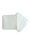 Square Coaster White Color Faux Leather Coaster (1 Piece) - 3