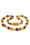 Certified Original Amber Baby Teeth Necklace Mat (33 Cm)