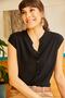 Woman's Black V-Neck Shirt GML-19000244