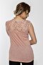 Oil Washing Tank Top Powder with Lace Robe - 3