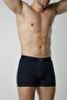 Men's Navy Blue Cotton Lycra 3-Piece Boxers - 8
