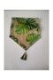 Green camel sole patterned runner (tablecloth)