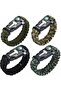 5 in 1 Outdoor Survival Paracord Bracelet Army Green - 6