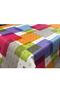 Lined Erasable Patchwork Pattern PVC Oilcloth Tablecloth - 2