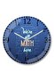 We Are All in Math Math Formula Wall Clock Curved Real Glass