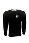 Unisex Black Fire And Water Back And Front Printed Sweatshirt
