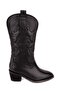 Wanda Genuine Leather Black Western Women's Boots - 2