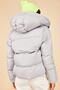 Women's Gray Hooded Puffer Coat 10141018 - 5
