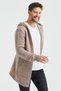 Men's Cream Patterned Knitwear Cardigan - Hrk8085r02s - 3