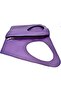Asymmetric Model Purple Genuine Leather Hand Portfolio Clutch - 6