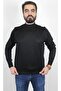 Men's Fine Wool Half Turtleneck Sweater Black - 2