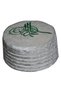 White Tugrali Takke, White Takke, Molded White Tugrali Takke, Yellow Takke, T073