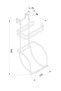 Hanging Refillable Toilet Paper Holder for Cabinet Door Chrome Sf282 - 4