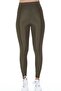 High Waist - Wide Belted Recovery Disco Knitted Leggings - Khaki