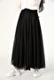 Black Layered Tulle Skirt - 5