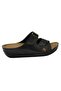 2354 Black Mulex Anatomical Women's Slippers - 2
