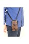 Genuine Leather Unisex Hand and Crossbody Bag with Phone Holder - 4
