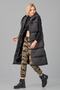 Women's Long Black Hooded Puffer Vest - 2