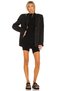 Women's Black Backless Silk Jersey Bodysuit - 5