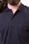 Men's Pocketed Polo Collar Navy Blue T-Shirt - 5