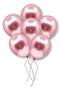 Pink Colored Chrome Balloon 50 Pieces 30 Cm Incredibly Shiny Mirrored Color Vivid Birthday Party Balloon