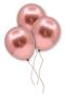 Rose Gold Colored Chrome Balloon 50 Pcs 30 Cm Bachelorette Party Bride To Be Birthday Balloon Ornament - 2