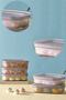 2-Piece Breakfast Snack Fruit Storage Container with Lid 600 ml Snack Bowl Cheese Olive Storage Box - 3