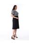 Plus Size One Piece Knee Length U Neck Watermelon Short Sleeve Combed Cotton Dress - 2